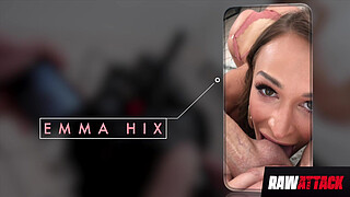 Emma Hix Receives A Double Creampie In Split POV