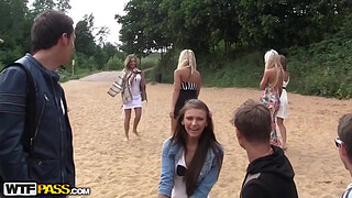Real outdoor porn video with hot girls