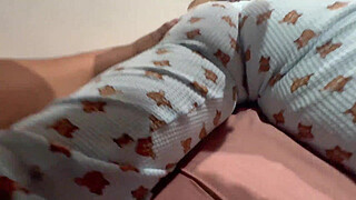 Big butt stepsister plays hard to get and fills her vagina with milk