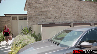 Hot big hooters MILF stepmom Lauren Phillips perfect blowjob and hardcore sex