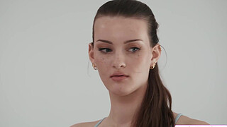 Cleaner stares straight into boss pussy n is invited to join