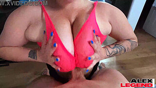 Massive Melons Bitch Chris Tang Drinks All The Milk After Sucking It!