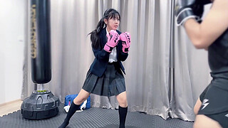 Creampie Asian School Chick Pussy , Hardcore Rough Fuck!