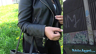 Public Agent - 1<censored>s old brunette student had beautiful tits and fucks outdoors for the first time