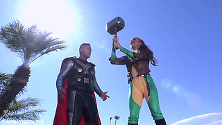 Thor Fucks Abigail Mac Hard With His Super Dick - Thor Porn Cosplay Parody