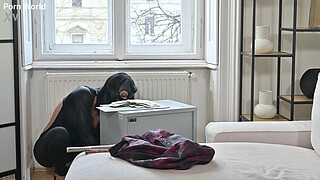 Naughty Cat Burglar Athenea Rose Offers Every Hole In DP Gangbang GP3273