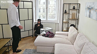 Naughty Cat Burglar Athenea Rose Offers Every Hole In DP Gangbang GP3273