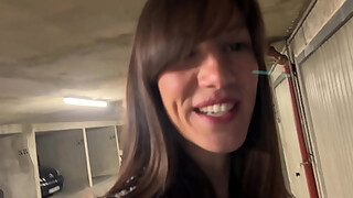 I followed my fan Antoine to the public parking lot so he could fuck me wildly