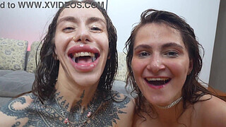 WET MEGA GANGBANG! Two hot sluts Princess lili & Holy Wood get hard fucking with DAP DAP TP and fountains of piss from six cocks EKS651