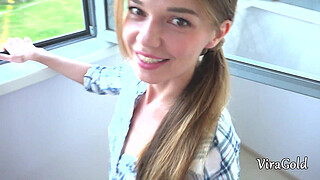 Very Beautiful Chick Epic Suck Big Penis and Cum in Mouth