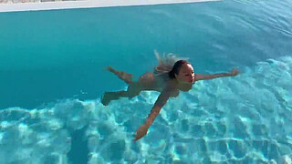 Gorgeous Monika Fox Swims Naked In Pool In Beautiful Place (Free)