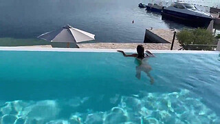 Gorgeous Monika Fox Swims Naked In Pool In Beautiful Place (Free)