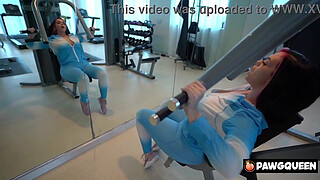 PAWGQueen Face Fucks BBC Louie Smalls all sweaty after the Gym