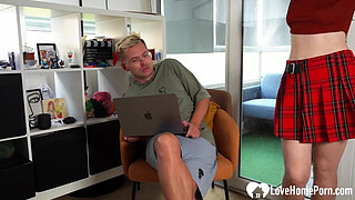 Redhead rides my dick like a pro