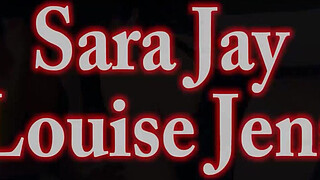 Louise Jenson & Sara Jay Got Oily & Horny! Lesbian Show!