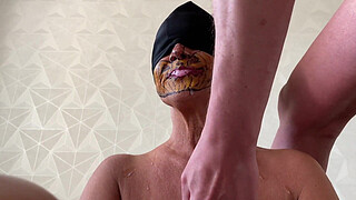 Mature pumpkin cum on face