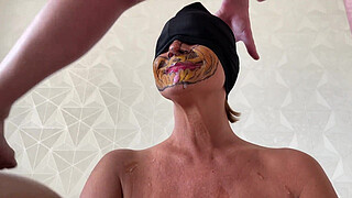 Mature pumpkin cum on face