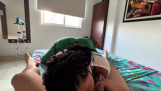 My old lady had this surprise for me after work when her husband isn't home.