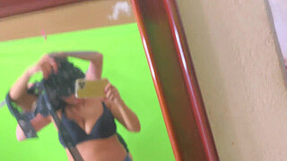 I caught my college teacher masturbating in the women's bathroom! I couldn't hold back and started sucking her and when she sucked my classmate she got all wet!