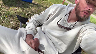 Eating Cum Off Pussy in the Morning Outside and Showing Off BTS