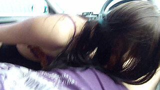 1<censored> old student chick gave me a deep blowjob in the car after class