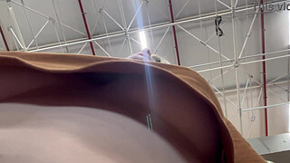 Man films woman with hidden cell phone masturbating and her breasts while she shops at the supermarket