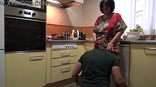 Perverted Stepmother Orders 18 Year Old Stepson To Eat Her Pussy