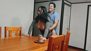 fucking the stepmother when she brings breakfast