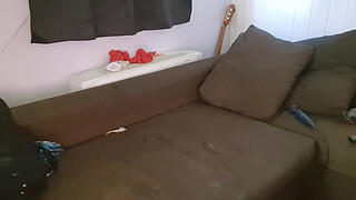 Uncut butt fucking in sofa, free for my fans.