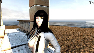 Hinata Hyuga banged by Raikage in shoes