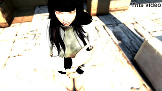 Hinata Hyuga banged by Raikage in shoes