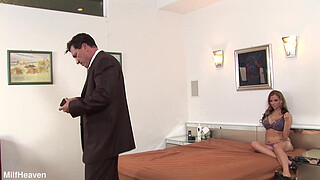 Blonde Honey Blowing Him