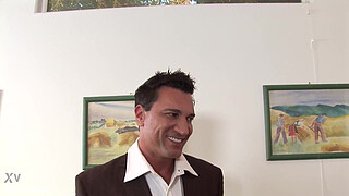 Blonde Honey Blowing Him