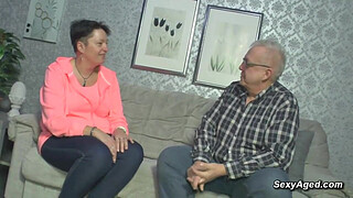 A stunning German amateur mature wife Nicole S in her late fourties and her older husband Willi enjoying in pussy play and blowjob and hardcore sex