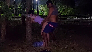 the excitement was so great that we fucked in the public park