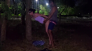 the excitement was so great that we fucked in the public park