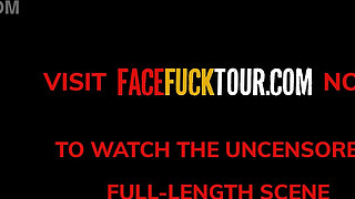 Busty 18yo Blonde Nympho Mouth Stretched & Stuffed By Massive Dick