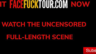 Real 18 Year Old Latina Sloppy Drooling DEEP THROAT On Massive Shaft