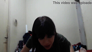 My greedy little dog tells me to stop recording so I can fuck her properly.