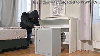 Brunette Hottie Miami Solves Robbery With A Steamy DP Threeway GP3285