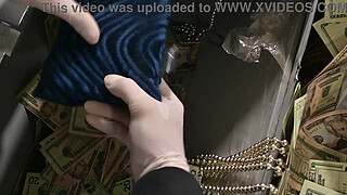 Brunette Hottie Miami Solves Robbery With A Steamy DP Threeway GP3285