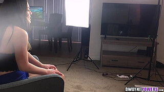 Petite Latina Veronica Valentine Shows Her Big Shaft Handling Skills