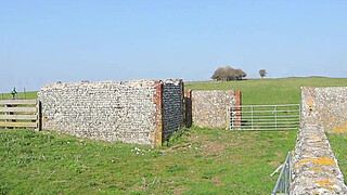 perv spies on farmers daughter whilst she plays with her pussy behind the barn (public)