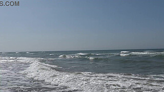 mature french milf is NOT SCARED to suck penis on the nude beach in Cap D'Agde France