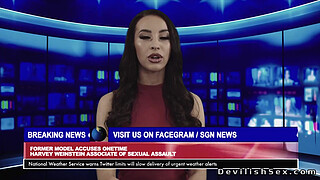 Fresh out of prison husband Seth comes home where in a hot 3some rough fucks screaming blonde wife Ivy Wolfe and brunette Ryan Reid