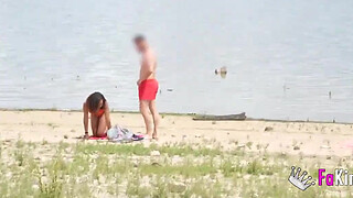 VOYEUR, I'm going to the beach and I have one intention: TO FUCK!!! I'm Luna Black X and you're going to get fucked - FAKings