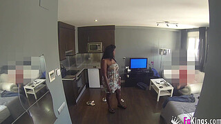 Cuban assistant offers full service. Cuban Lisa Black pleases Jordi the Shaft Boy at FAKings