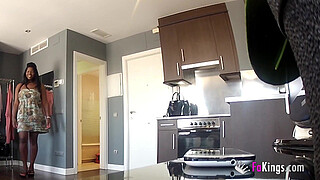 Cuban assistant offers full service. Cuban Lisa Black pleases Jordi the Shaft Boy at FAKings