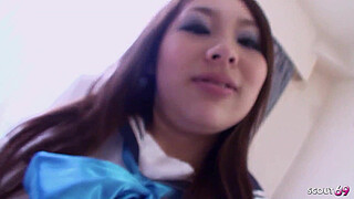 Japanese Virgin Teen with small Tits seduce to real Amateur POV Fuck with Shower and Deep Creampie in Uncensored JAV Porn