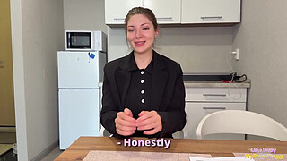 "You want to keep your job? Then take off your knickers and I'll punish you hard!"